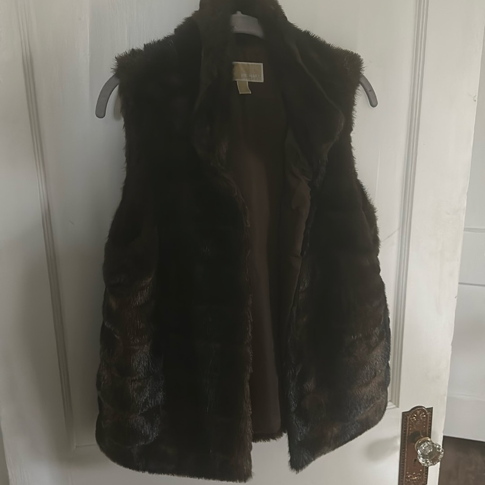 Mk faux mink vest